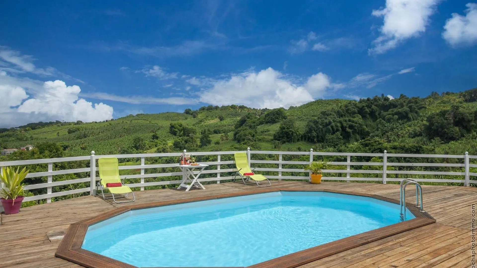 Vakantiehuis Bungalow Avec Piscine Au Coeur De La Campagne Oge Sainte-Marie Martinique