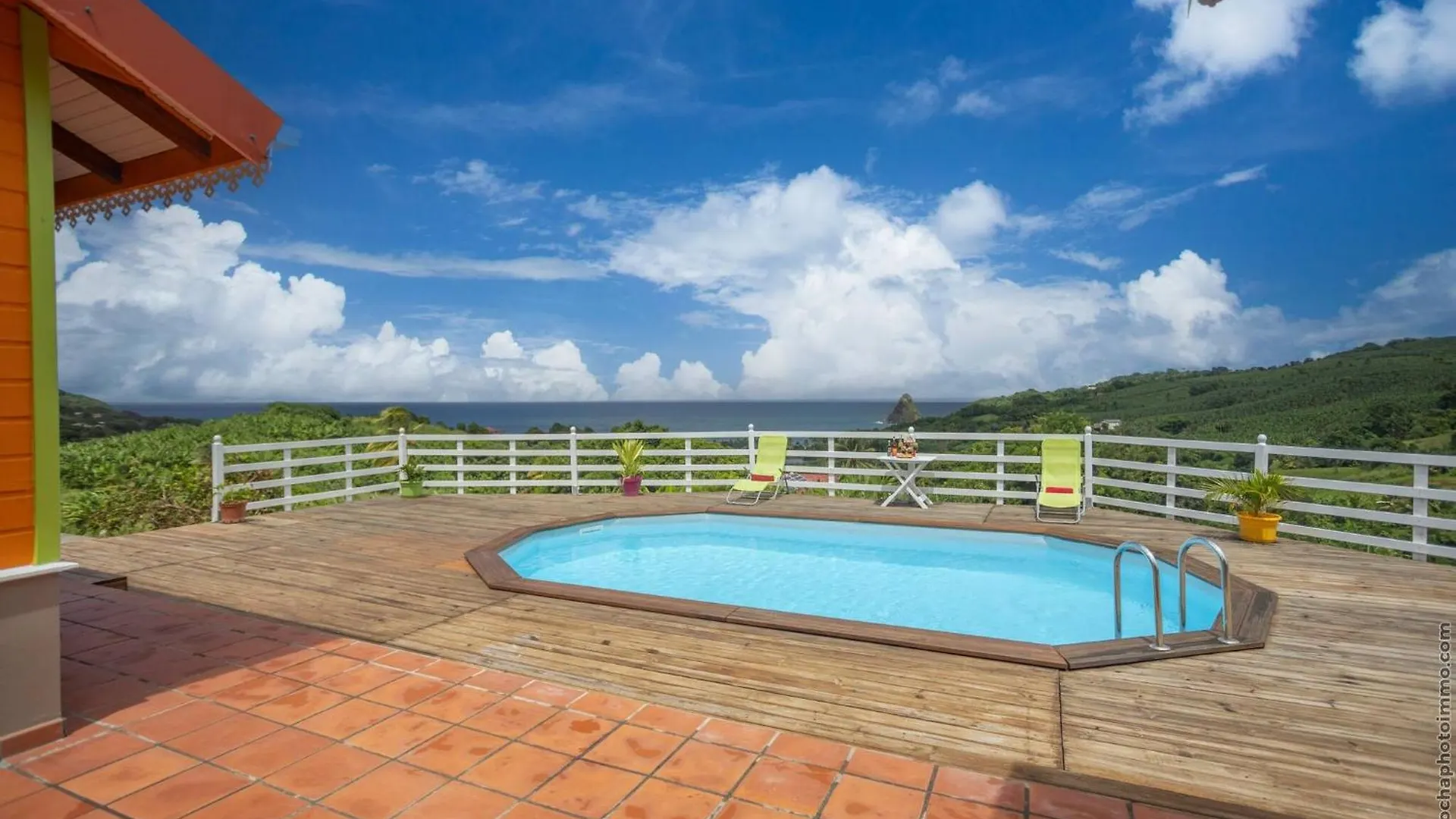 Vakantiehuis Bungalow Avec Piscine Au Coeur De La Campagne Oge Sainte-Marie Martinique